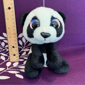 8” LUMO STARS Black & White Plush Panda
